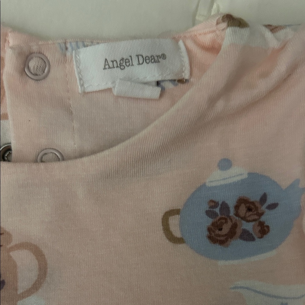 Angel Dear Pink Bamboo Tea Set Print Dress - Picture 2 of 2